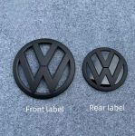 VOLKSWAGENi jaoks Sobib Volkswagen T6 heledale mustale h&otilde;bedasele matt 170mm esiradiaatoriv&otilde;re logo+130mm tagaluugi logo c dspj60 black
