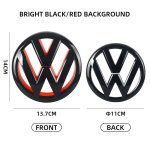 2 tk Autode Esiv&otilde;re M&auml;rk Pagasiruumi Embleem Kleebis VW Volkswagen Golf 6 golf6 2009-2013 MK6 jaoks
