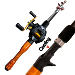 LEOFISHING uus &otilde;ngerulli kombineeritud kaasaskantav mini 1,3/1,6/1,8 M v&auml;ike ja kaasaskantav &otilde;ngeritv ning 17+1BB Baitcasting rullide komplekt kalap&uuml;&uuml;giriistad Cast Rod + Reel 1.3m