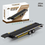 871 tk 1:24 rasket veoautot ja haagist ehitusklotsid transporditav autokujundus DIY m&auml;nguasjad kingitused poistele Original Box