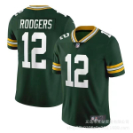 Rohevalge NFL Bay Packersi jalgpallis&auml;rk meestele l&uuml;hikeste varrukatega V-kaelusega puuvillasegust sportlik riietus XXXL