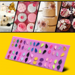 Silmakujuline koogivorm Kookide kaunistamise t&ouml;&ouml;riistad Fondant Silikoonist koogit&ouml;&ouml;riistad