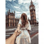 Teemantmaal Portree Pilt Rhinestone Teemanttikandid Portree Turistit&uuml;druku Kodukaunistus 20X30CM