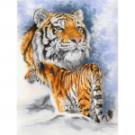 T&auml;isringi puur Teemanttikandid Domineeriv Tiger DIY Teemantmaal Ristpistes Rhinestone 20X30CM