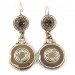 Les Tr&eacute;sors De Lily [C7620] - Dormeuses Cr&eacute;ateur 'Byzance' Gris hall