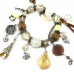 Les Tr&eacute;sors De Lily [E0445] - Bracelet Cr&eacute;ateur 'Douchka' Marron Beige pruun