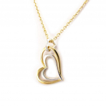Altesse [K4591] - Collier Plaqu&eacute; Or 'Love' 2 tons - 25x22 mm kuld