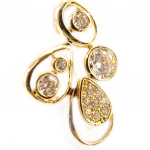 Les Tr&eacute;sors De Lily [L4370] - kullatud ripats  Goddess  valge kuld - 26x18 mm kuld