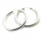 Les Tr&eacute;sors De Lily [M8972] - h&otilde;bedased 'Maille Omega' h&otilde;bedased k&otilde;rvar&otilde;ngad (roodiumiga kaetud) - 3 cm 3 mm h&otilde;be