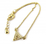 Les Tr&eacute;sors De Lily [N8130] - Bracelet 'Triangle' dor&eacute; kuld