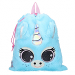 Les Tr&eacute;sors De Lily [Q9752] - Sac de gym 'Licorne My Unicorn' bleu (Lulupop & the Cutiepies) - 44x37 cm sinine