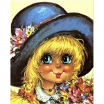 5D teemanttikandid Cartoon Girl Teemantmaaling Ristpistes 20X30CM