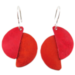 Les Tr&eacute;sors De Lily [R1212] - Oranžipunased 'Aluminirock' k&auml;sit&ouml;&ouml;na valminud k&otilde;rvar&otilde;ngad - 3x2. 5 cm punane