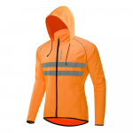 WOSAWE rattajope kapuutsiga Hi Vis veekindel tuulekindel bike Jersey jalgratta tuulemantel meestele XL oranž
