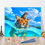 DIY v&auml;rvid numbrite j&auml;rgi &otilde;limaali komplekt L&otilde;uend DIY &otilde;limaal numbrite j&auml;rgi Seinakunsti kaunistused kodukinki kunstiks ja hobideks 40x50cm no frame