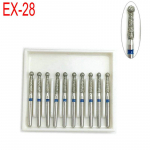 10 tk/karp Dental Diamond FG kiired hambulised 1,6 mm poleerimiseks silumiseks hambaraviinstrument EX-28
