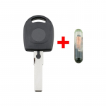 Kaugjuhtimispuldiga auto v&otilde;tmehoidja transponderi v&otilde;tme&uuml;mbris ID48 kiibiga VW Polo Golfile / SEAT Ibiza Leonile / SKODA Octaviale with ID48 chip