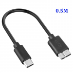 FONKEN USB C to Micro B kaabel USB 3.1 t&uuml;&uuml;pi C k&otilde;vaketas Micro-B andmekaabel 5Gbps Usbc 1M juhe Macbooki kaamerale Samsungi nutitelefon 0.5M must