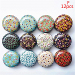 12 tk Mini elegantne lilledega plekkkarp, meisterdatud k&uuml;&uuml;nlapurgi palsam, &uuml;mmargune t&uuml;hi &uuml;mbris. F