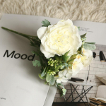 1 kimp kunstlilled siidist kameelia pojeng mini pulma lillekimp Kodupeo kaunistus valge