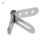 Mugav roostevabast terasest k&otilde;rgekvaliteediline keskkonnas&otilde;bralik k&ouml;&ouml;gi BBQ termomeetri sondi klambri hoidik Mitme auguga klambriga termomeetri sondi klamber