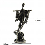 Valge vask surnud luukere Leegion S&otilde;durid Figuurid Miniatuurid T&ouml;&ouml;laua kaunistused Vintage metallist kujude kaunistused M&auml;nguasjad Flagman