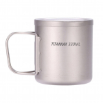 220 ml/330 ml/450 ml/550 ml topelt seinaga titaanist veetass kohvi-teekruus kodukontori v&auml;litingimustesse 330ml With handle h&otilde;be