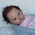 3D-marmorist tekstuuriga naha n&auml;htavad veenid 45 CM Pehmest silikoonist Reborn Baby Doll M&auml;nguasi T&uuml;drukutele Kangast Keha Lapse riietus Kunst Boneca Finished 3D Skin roosa