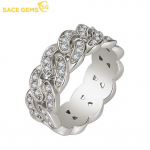 SACE GEMS Mood vasesulamist tsirkoon nimetiss&otilde;rmus Naiste ehted Pulmalubadus Peokink avatud 6