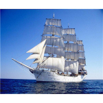 Teemanttikandiga t&auml;is&uuml;mmarguse puurmosaiikristpistega meremaastiku teemantmaali kleebis Kodukaunistus Full Round 20x30CM