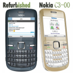 Renoveeritud Nokia Originaal Nokia C3-00 Mobiiltelefon 1 SIM-kaardiga No charger sinine
