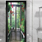 Akna v&auml;lisukse kleebis elutuppa Magamistoa DIY Isekleepuv tapeet Kodusisustus Ukseplakat Renoveerimine Lihtne kleepida MT-3135