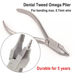 Hambaravi Ortodontiline Tviid Omega Loop Painduv vormimistang roostevabast terasest traadist painutustang Hambalabori hambaarsti t&ouml;&ouml;riist 1 piece