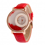 Naljakas k&auml;ekell, kiirliiva kivist kujundatud &uuml;mmargune sihverplaadiga reguleeritav kunstnahast rihmaga analoogkvartsist spetsiaalsed naiste k&auml;ekellad