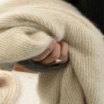 Pullover Kampsun S&uuml;gis- ja Talvine Kaelusega Kampsun Naiste Avar sviiter Slouchy Pehme Vahavillane Kootud Sviiter One Size beež