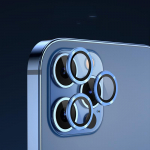 S&uuml;gavlilla kaamera objektiivi kaitse Iphone 15 14 Pro Max Plus 13 12 Mini 11 14Pro 14Plus 11Pro Iphone14 13Pro 12Pro klaasikaitsekile tarvik For iPhone 12Pro Max sinine