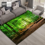 Looduslik maastik 3D vaip elutuppa Roheline mets juga Maastikuvaip Magamistoa libisemisvastane vaip vannitoas Suur 150x240cm 1pcs