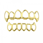 1 tk Hip Hop Hammaste Grill &uuml;la- ja Suuhammaste Grillid Moodsad eemaldatavad One Size kuld