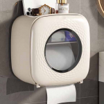 Veekindel tualettpaberi hoidik seinakinnitus paberr&auml;tikuhoidja riiul tualettpaberi salv rullpaberi hoiukarp