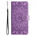 S8 S9 S10 klapp&uuml;mbris Funda jaoks Samsung Galaxy S22 Ultra S21 Plus S20 Fe 5g &uuml;mbrised p&auml;evalillenahast rahakott Telefoni tagakaas, naised Samsung S21 lilla