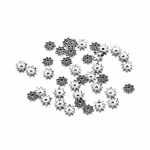 20-100 tk/partii 7 9 13 mm 8 kroonlehed Antiikne Reljeefne Lill Lahtine Sparer Otsa helmem&uuml;tsid isetegemise ehete jaoks Leiud k&otilde;rvar&otilde;ngad 13mm x 20pcs