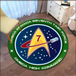 Star Treki logo piirkond &uuml;mmargune vaip Dekoratiivne elutoa vaip Uksematt Vannimatt Suvenier Kodukaunistuse vaibad elutuppa 150cm