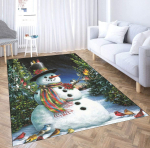 J&otilde;ulupunane veoauto Lumised kardinalid Elavad 3D-prinditud vaibad Mativaibad Libisemisvastased Suured Vaibad Kodukaunistus 40x120cm