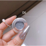 1Box ​​Moonlight Mirror Nails Power h&otilde;bedased peened s&auml;delevad metallilise efektiga pigmendid geellakki kroomitud holograafilised k&uuml;&uuml;nepuudrid(0,3 g)