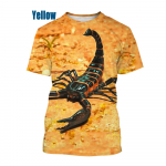 Uued meeste moetopid suvine 3D-tr&uuml;kiga Scorpion l&uuml;hikeste varrukatega T-s&auml;rk XL