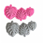 Troopiline teema Palmilehed Lehed Fondant T&ouml;&ouml;riistad Kummilised silikoonvormid Kookide kaunistusvorm Gumpaste k&auml;sit&ouml;&ouml; k&uuml;psetuspanni lehed Silikoonfondi vorm