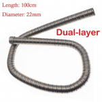 100 cm kahekihiline auto veoauto soojendi v&auml;ljalasketoru 22 mm &otilde;hkdiisli k&uuml;ttekeha v&auml;ljalaskevooliku toru roostevabast terasest Webasto Eberspacherile