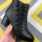 Uued talvised k&otilde;rged kontsad kingad Mujer Mature Fashion Seksikas soe pahkluu lumine t&otilde;mblukuga saapad Naiste disainer 35 must