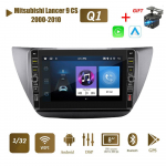 8-tolline Androidi autoraadio multimeediumivideopleier Mitsubishi Lancer 9 CS 2000-2010 jaoks koos nupunupuga Carplay WiFi BT 2 Din 2+32GB 1+32GB
