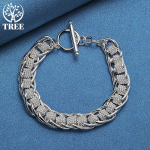 925 sterlingh&otilde;bedast palju ringikujulisi v&otilde;luketi k&auml;ev&otilde;ru ehteid 20cm